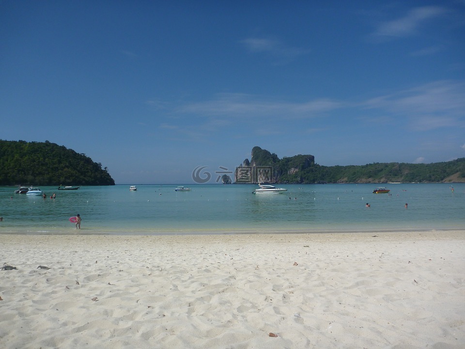 海滩,泰国,岛