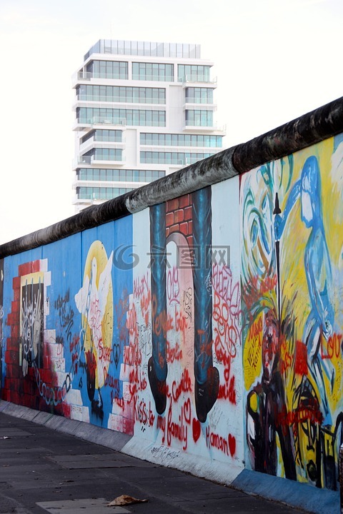 柏林墙,墙,涂鸦