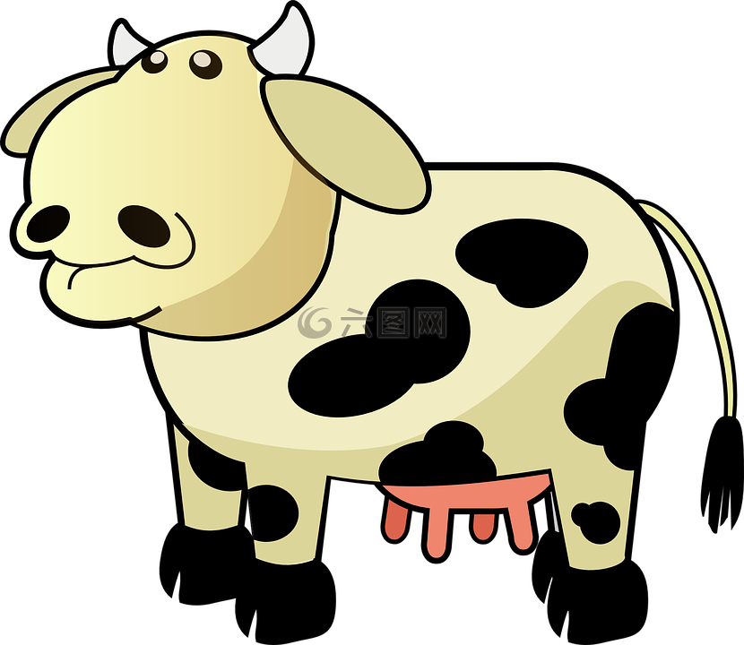 牛,牲畜,乳房