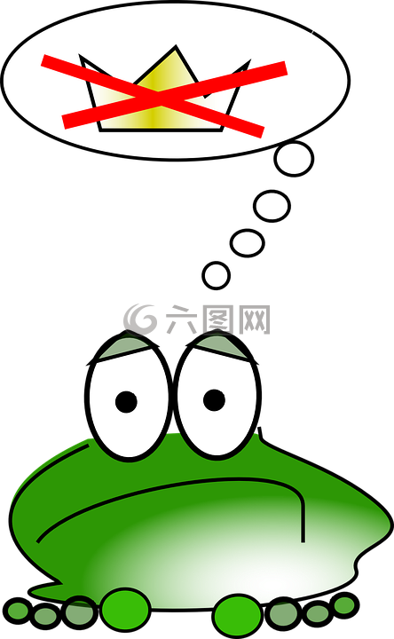 青蛙,伤心,绿色