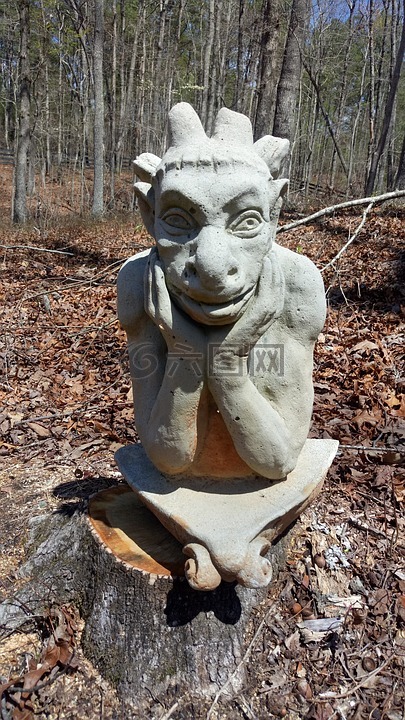 石像鬼之,院子雕像,石像鬼雕像