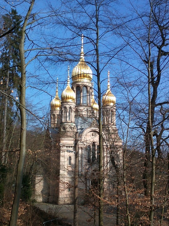 俄罗斯教堂,威斯巴登,黄金