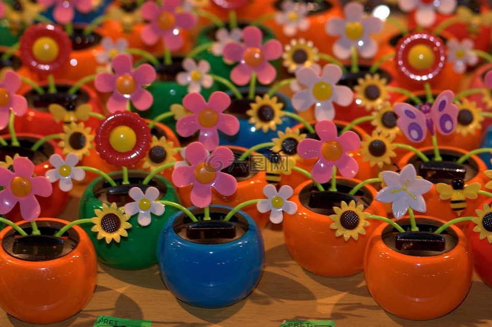 鲜花,玩具,塑料