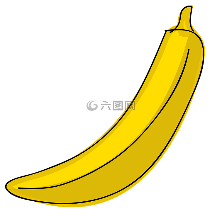 香蕉,水果,卡通