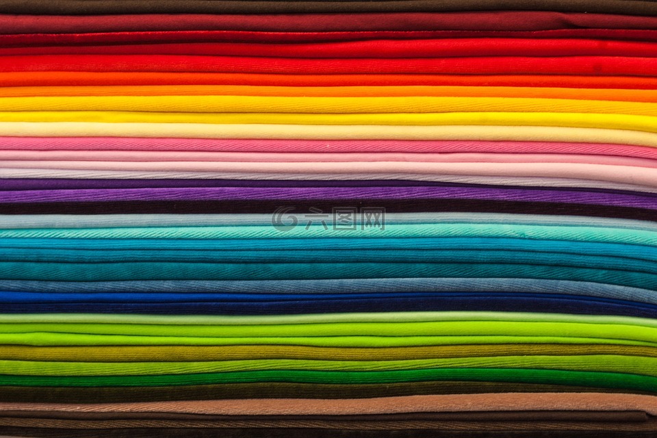 纺织,颜色,多彩