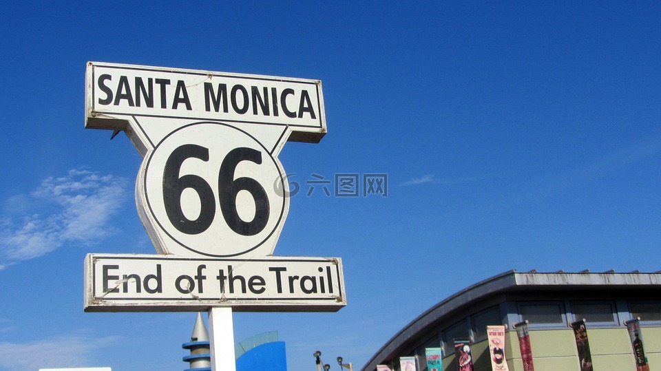 66号公路,圣莫尼卡,美国