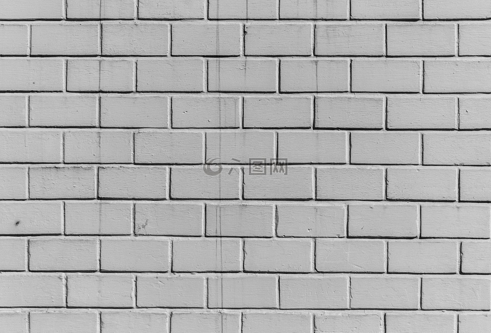 砖,墙,灰色