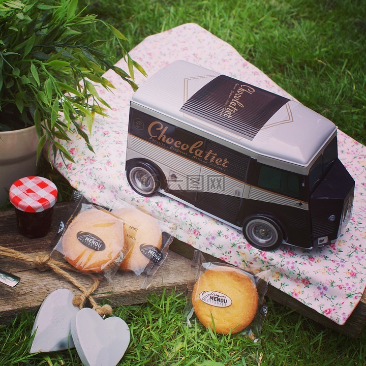 户外,茶话会,食品