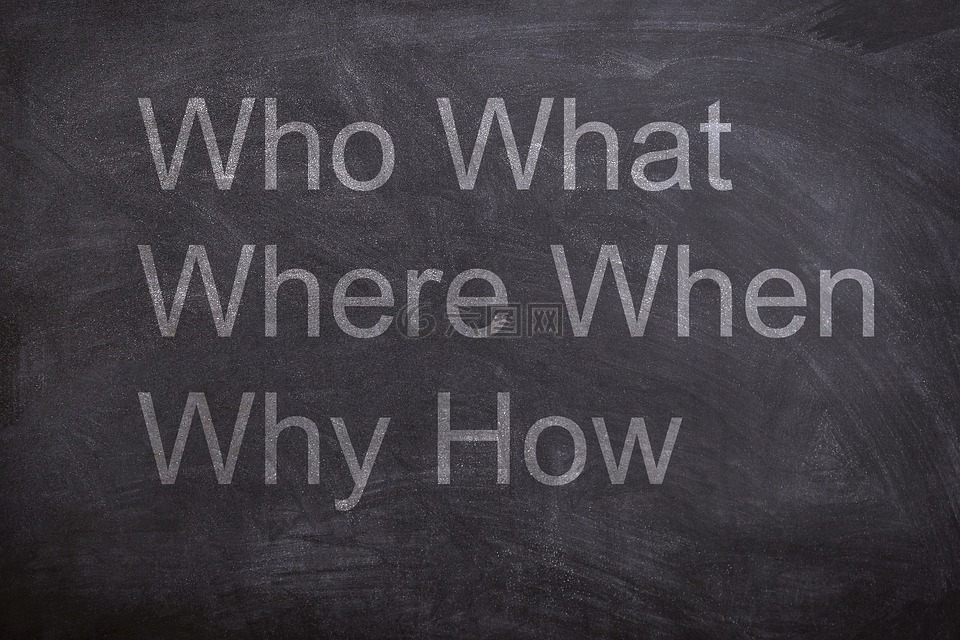 谁,什么,在哪里