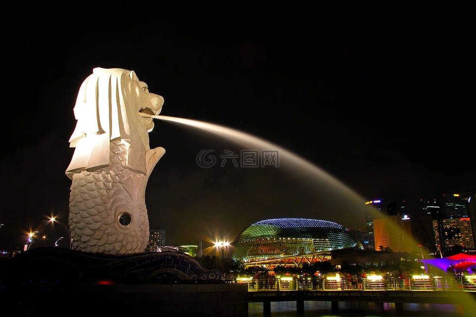 鱼尾狮,新加坡,城市