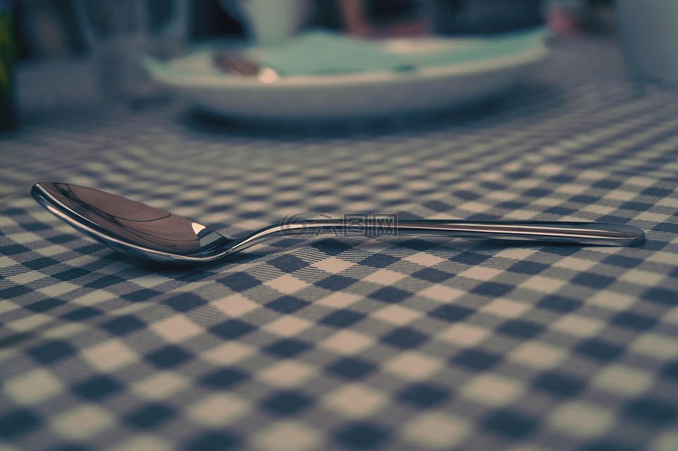 勺子,刀具,表