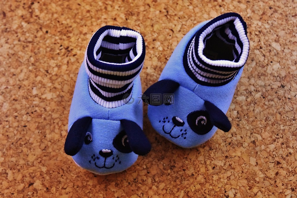 婴儿鞋,男孩,蓝色