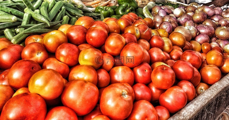 番茄,店,食品