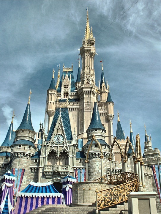 城堡,童话,尖顶