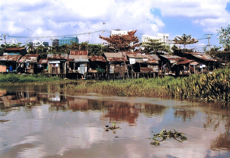 西贡,贫民窟,亚洲