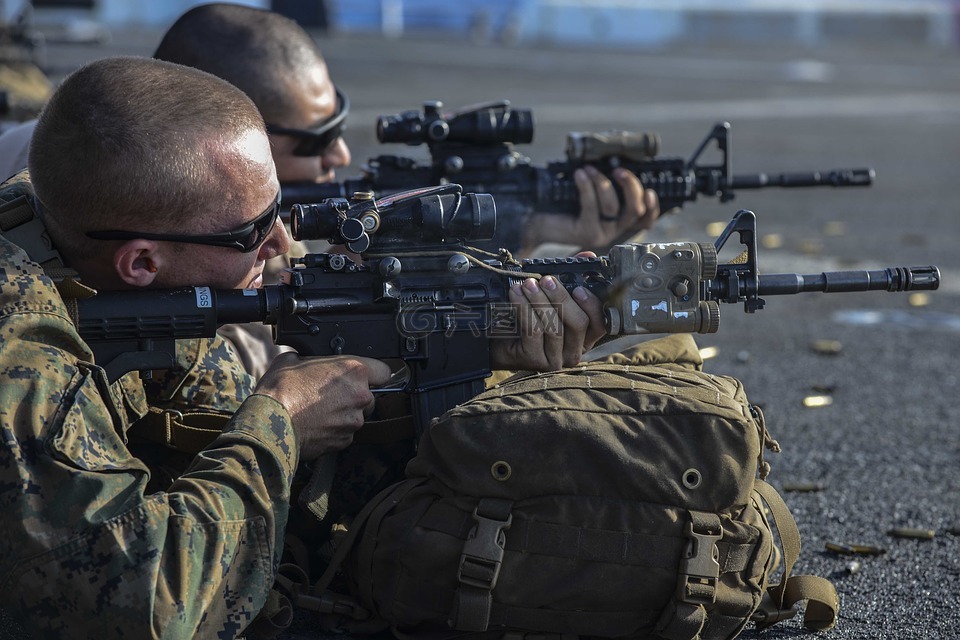 海军陆战队员,美国海军陆战队,m4a1卡宾枪