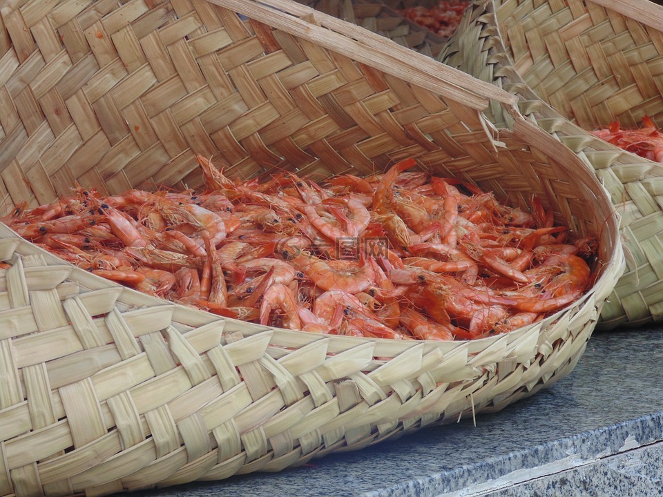 虾,典型的食物,巴西