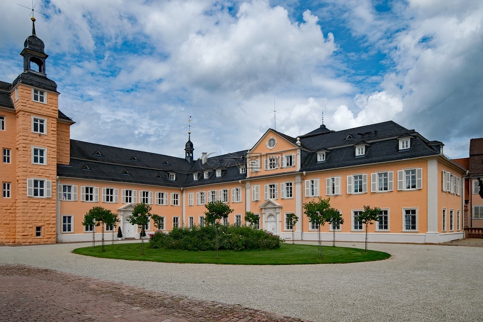 城堡,schwetzingen,巴登 符腾堡