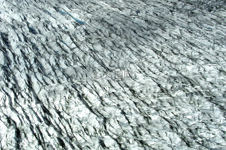 冰川,冰,冰川湾