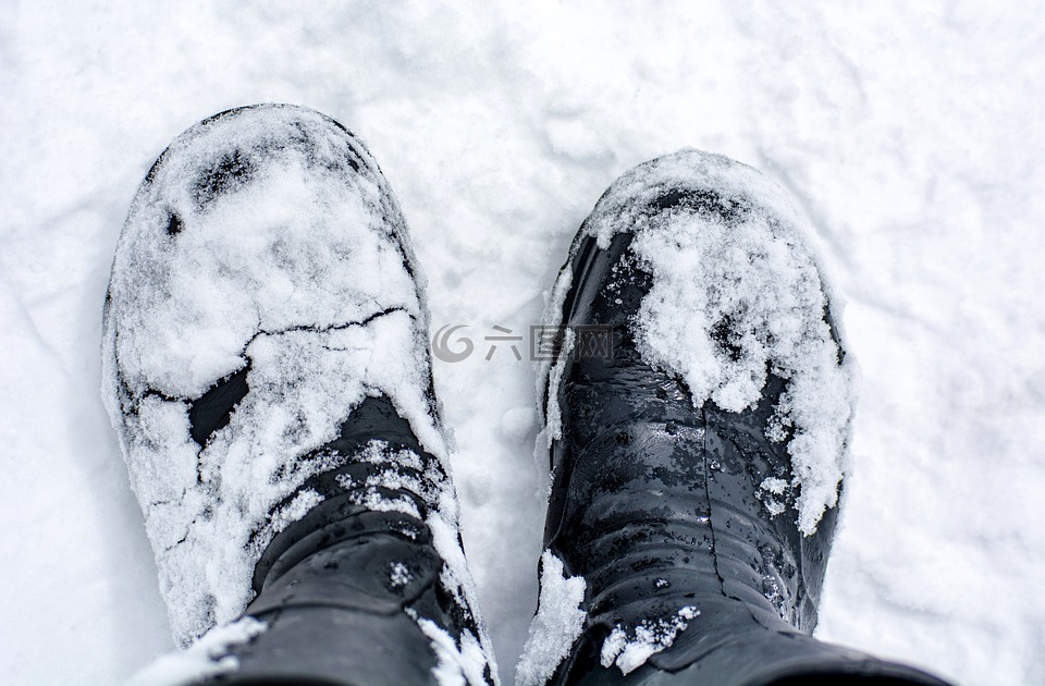 鞋,靴子,雪