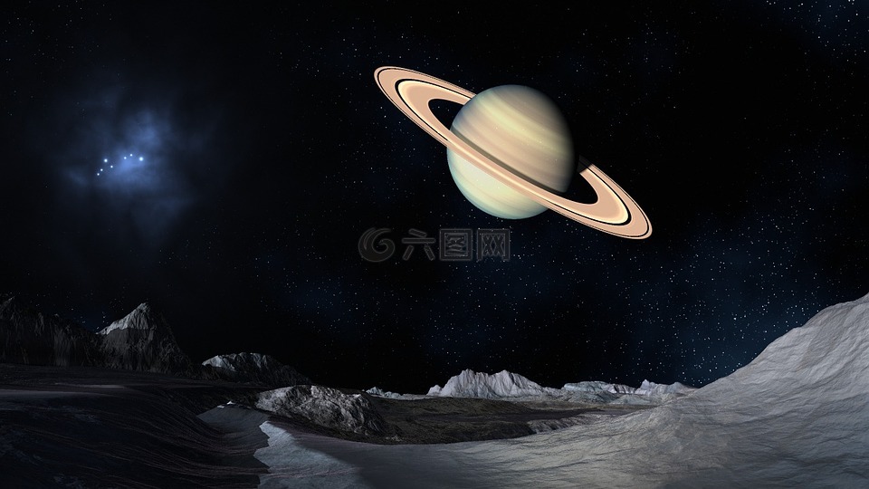 空间,土星,科幻小说