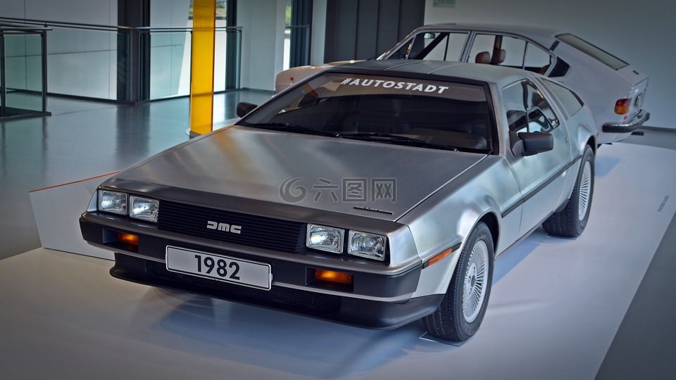 汽车,德lorean,回到未来