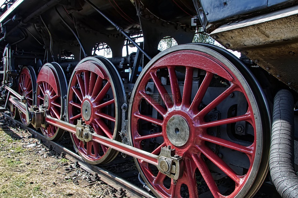机车,火车,历史的火车