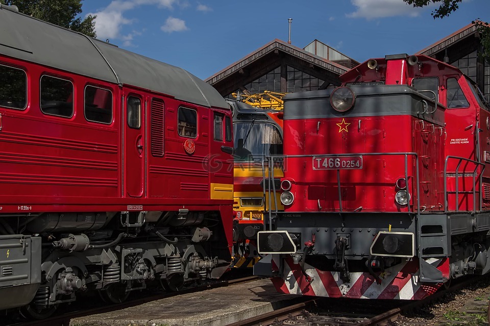 机车,火车,历史的火车