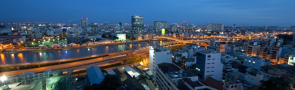 夜,越南,城市夜