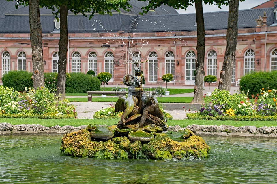 城堡,schwetzingen,巴登 符腾堡