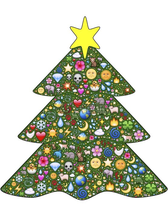 圣诞树绿色表情符号