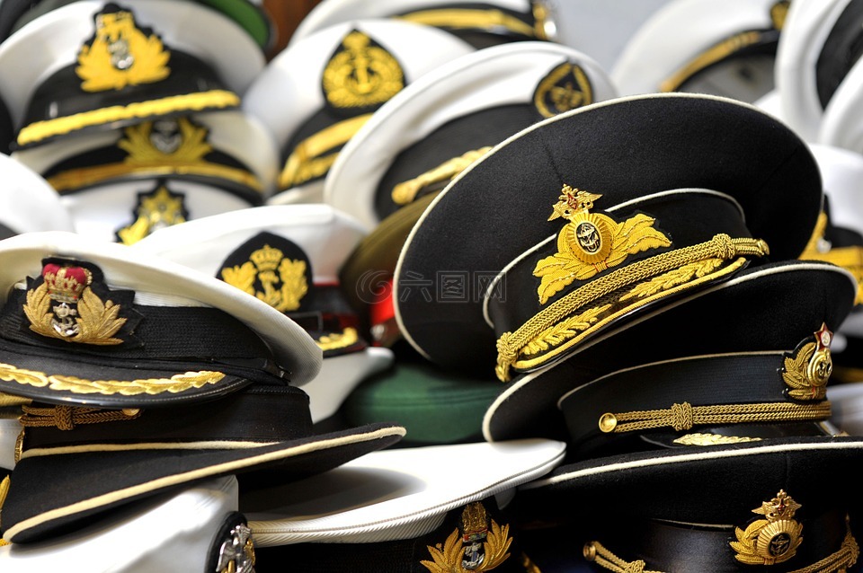帽子,表,海军