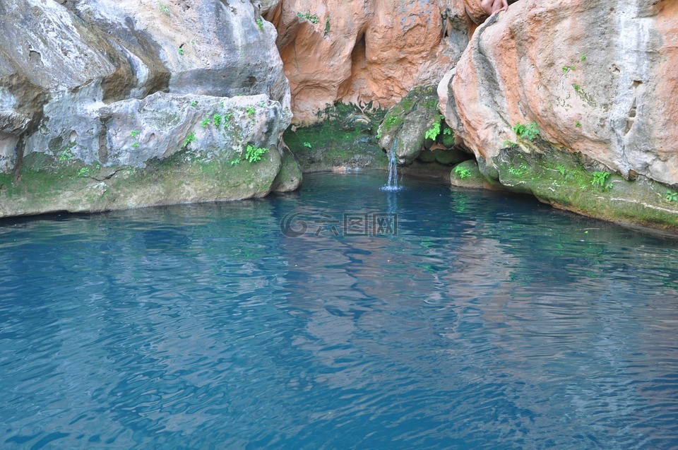 洞穴,蓝水,海洞