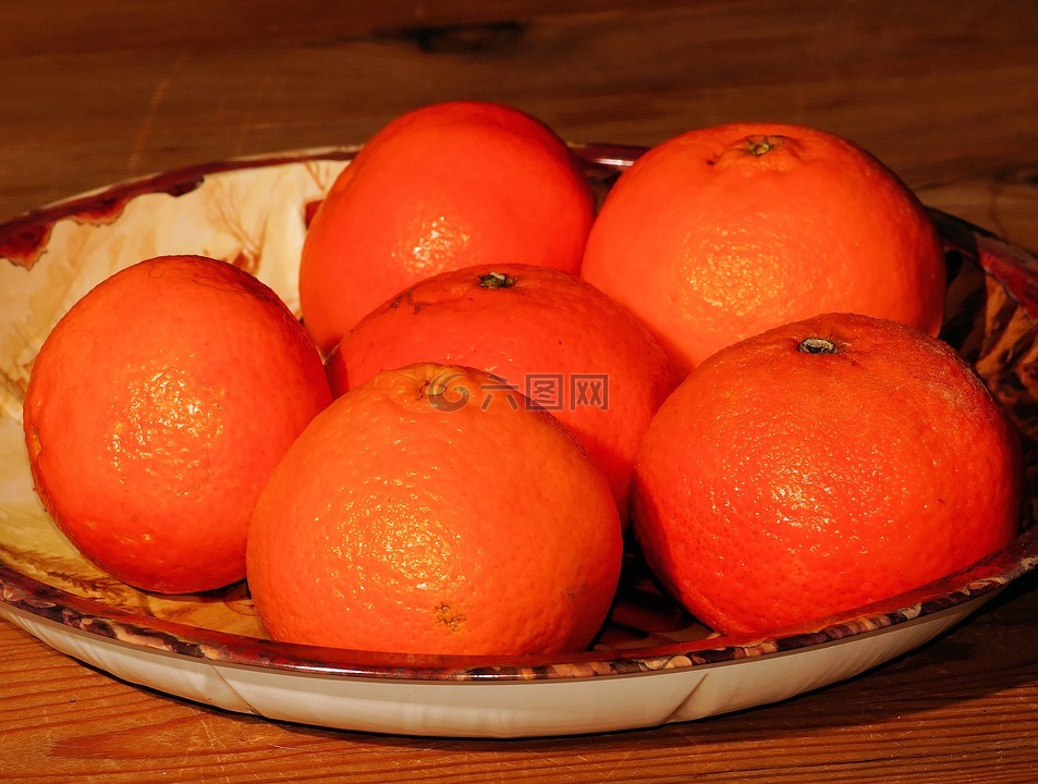 橘子,圣诞节板,橙