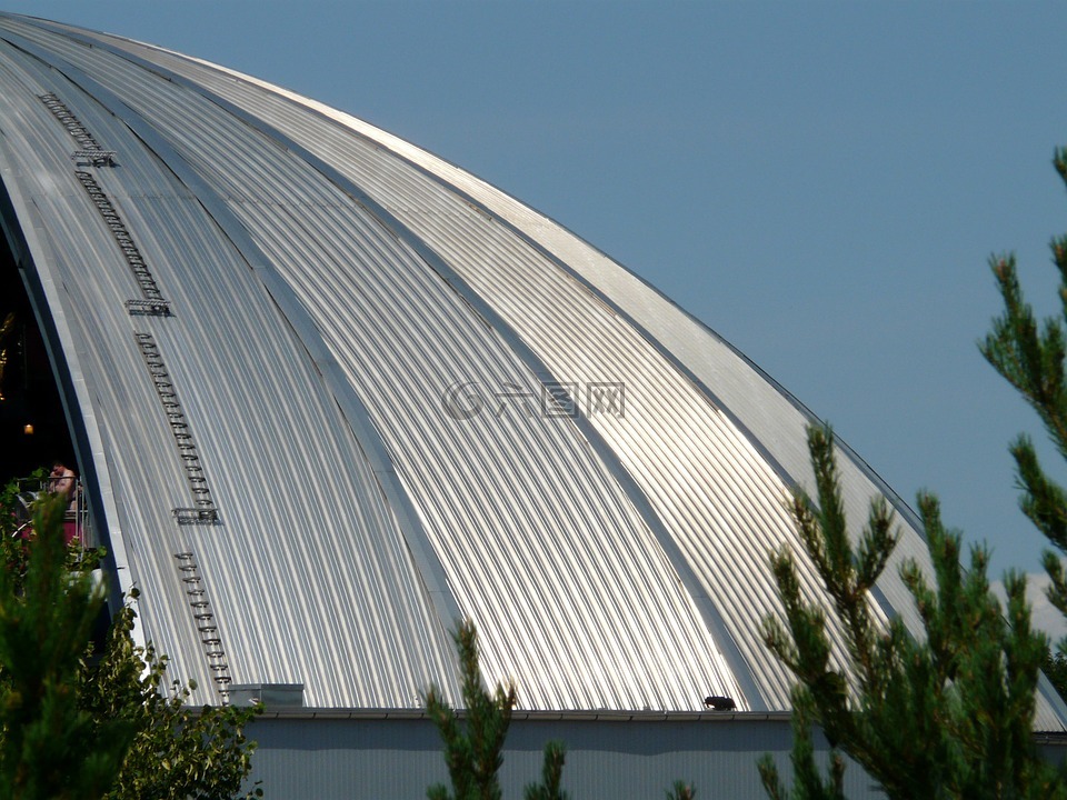 圆顶,拱形的屋顶,金属