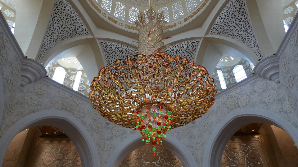 灯,珍贵的宝石,大清真寺