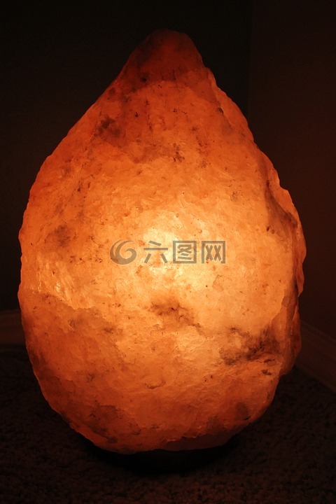 喜马拉雅盐灯,盐灯,灯