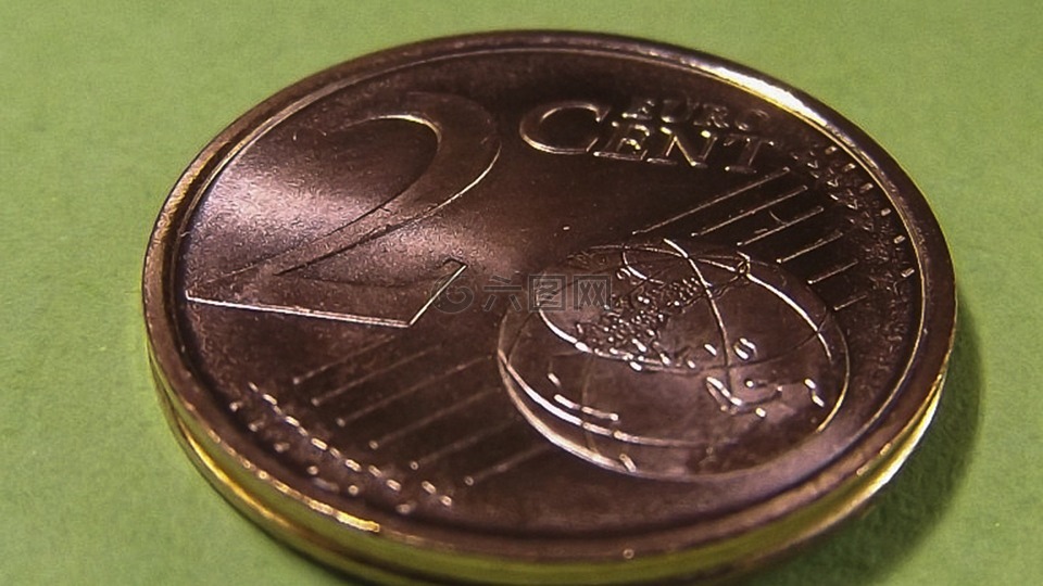 硬币,百分之,欧元