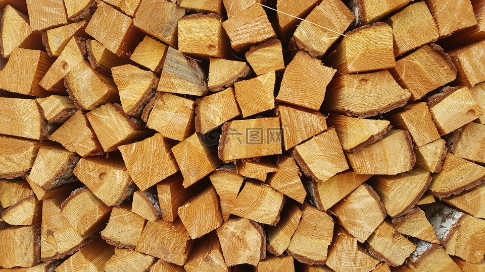 柴,木材,woodpile