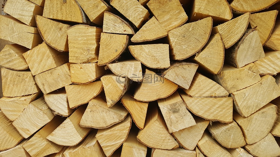 柴,木材,woodpile