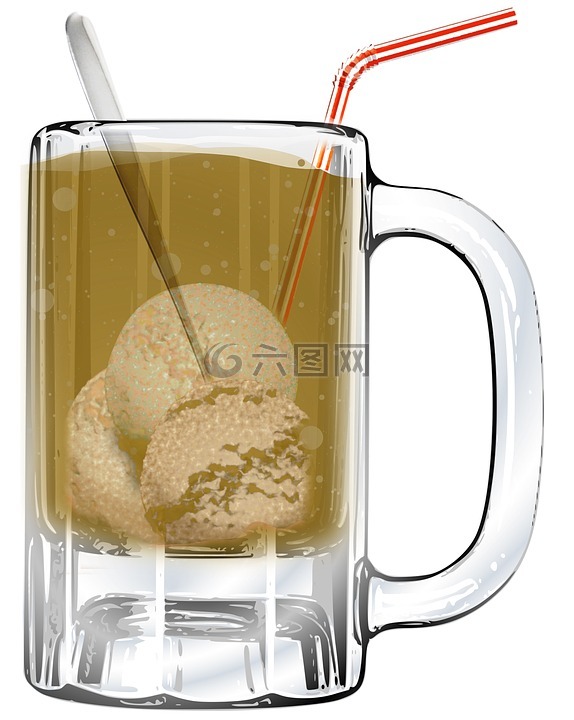 rootbeer,苏打水,浮动