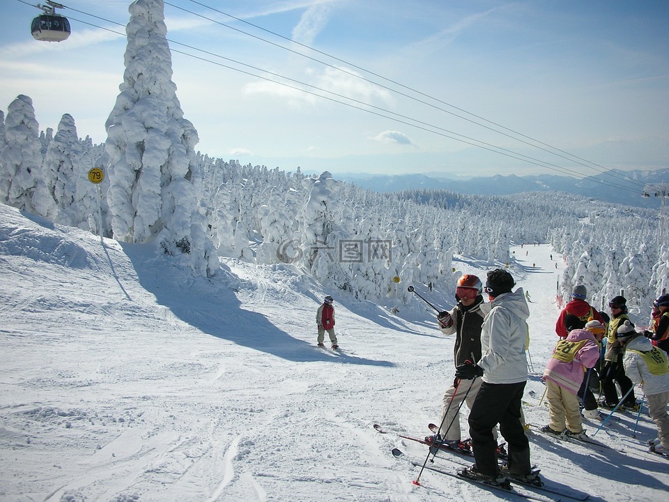 枣林温泉,枣的滑雪胜地,日本