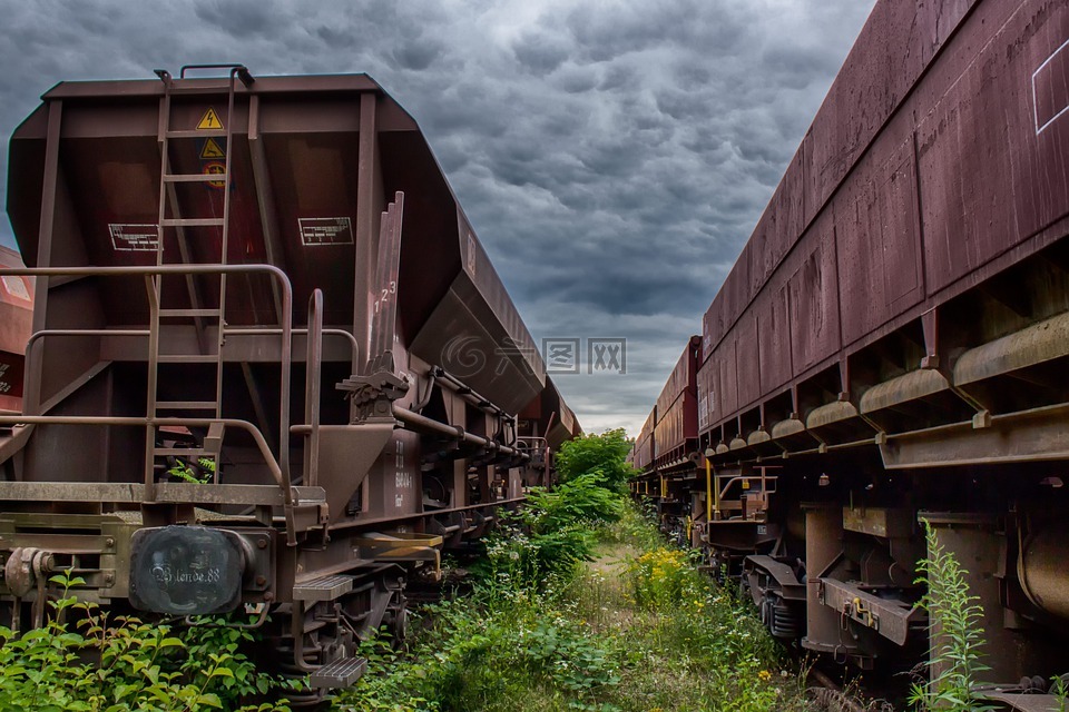 火车,铁路线,的传输系统