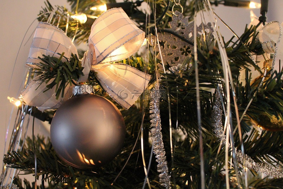 圣诞节,树,树装饰