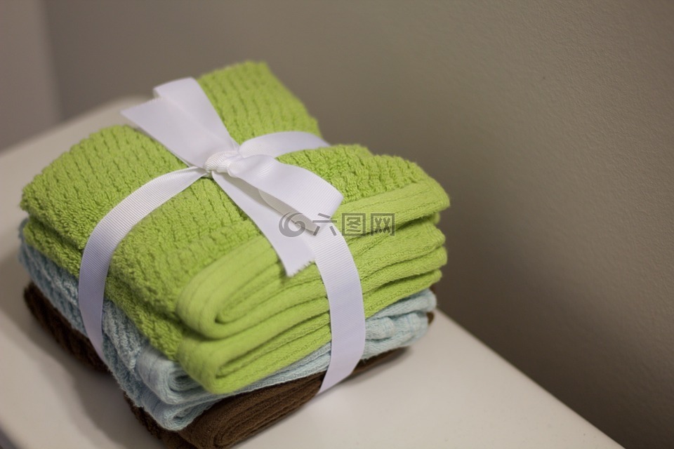 毛巾,浴室,饰品