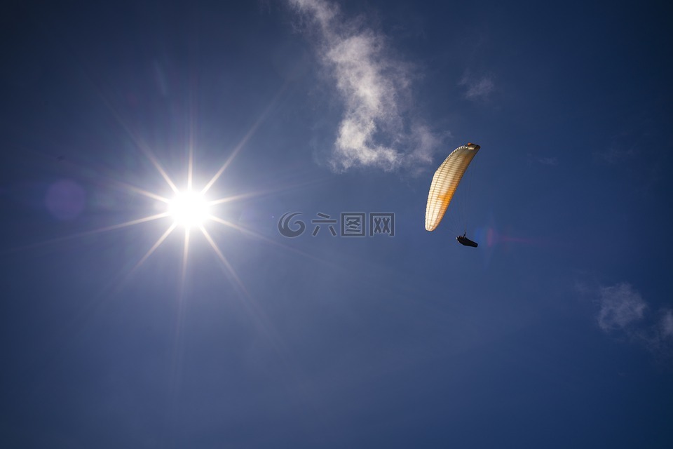 运动,极端,天空