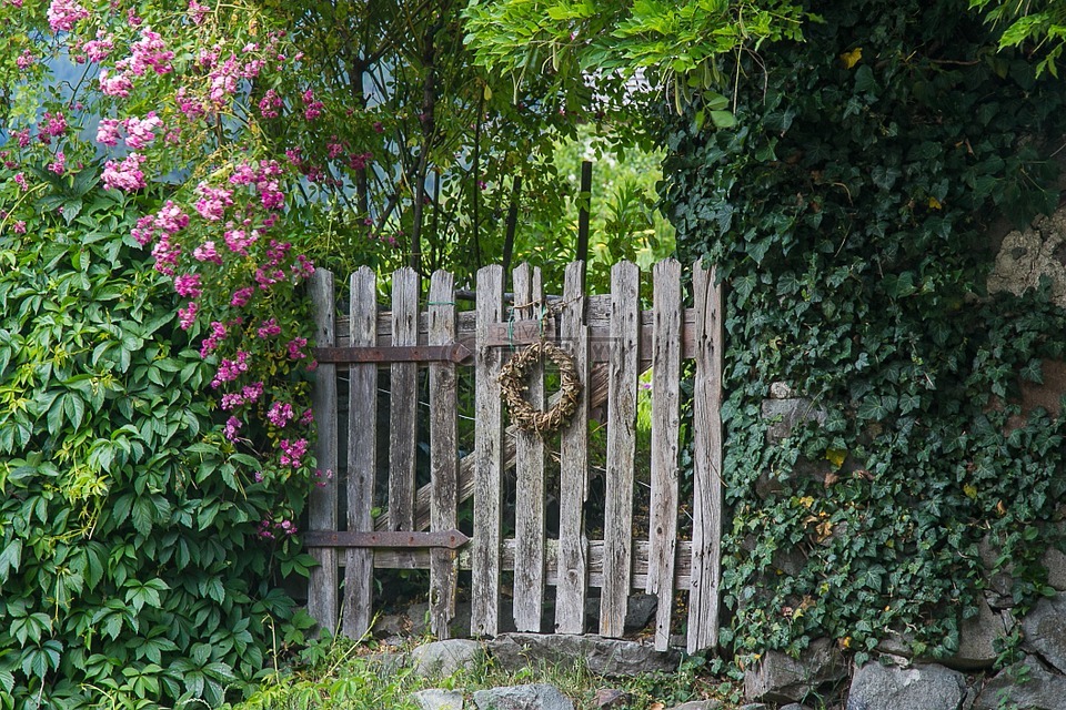 私人,花园,围栏