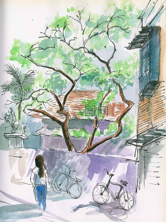 速寫,素描,绘画