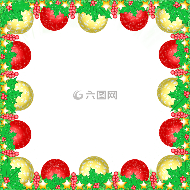 圣诞节,圣诞球,星星