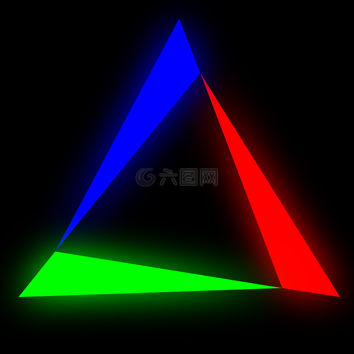 三角形,抽象,光